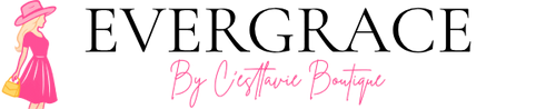 Logo of a women's boutique featuring trendy ladies clothing and stylish dresses.