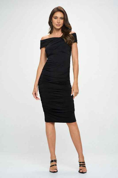 Stylish women’s dress in black, perfect for elegant events and parties from our women’s boutique collection.