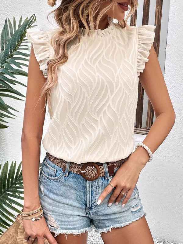 Sleeveless blouse from a women's boutique, chic and stylish.