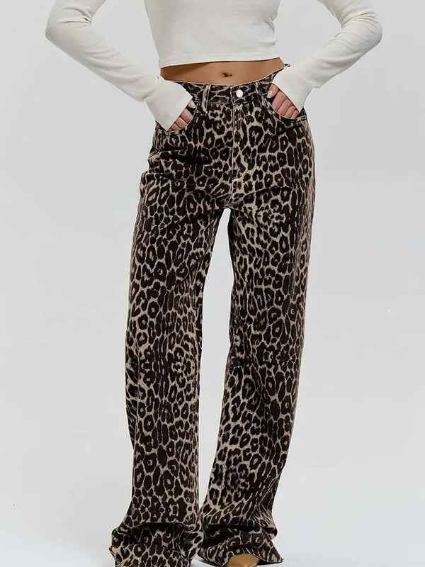 Leopard Flare Pants from women’s fashion boutique collection