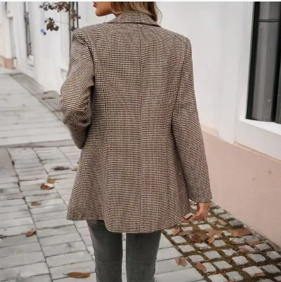 Lapel Buttoned Blazer from women’s boutique fashion
