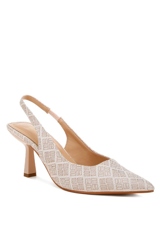 Faina Pointed Toe Kitten Heel Pumps from women's boutique