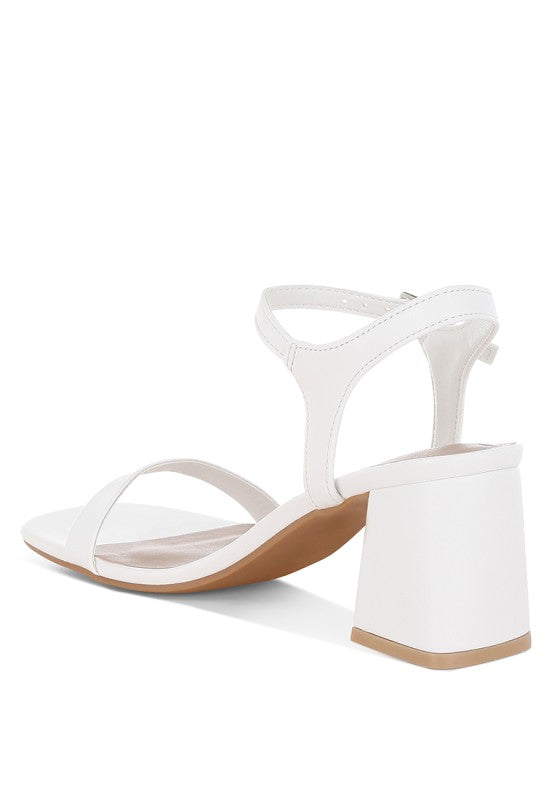 Kazara Faux Leather Block Heels at women’s boutique online