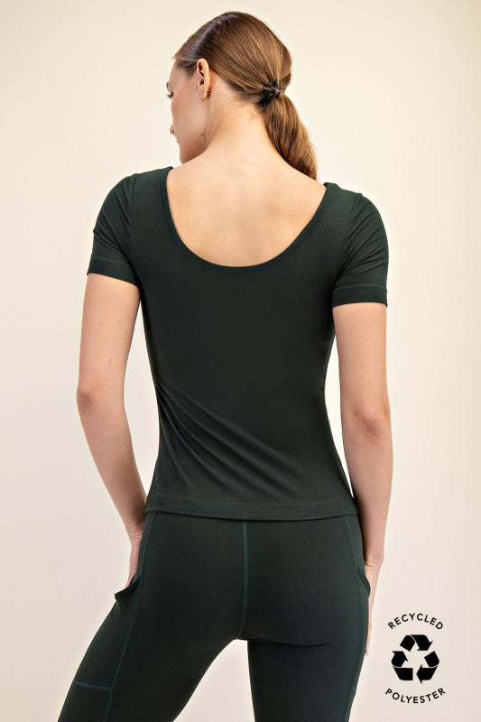 Buttery Smooth Short Sleeve Top - Evergrace by C'estlavie