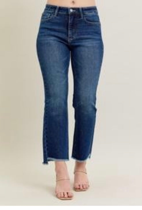 Judy Blue Dark Wash Kick Flare at Evergrace Boutique jeans