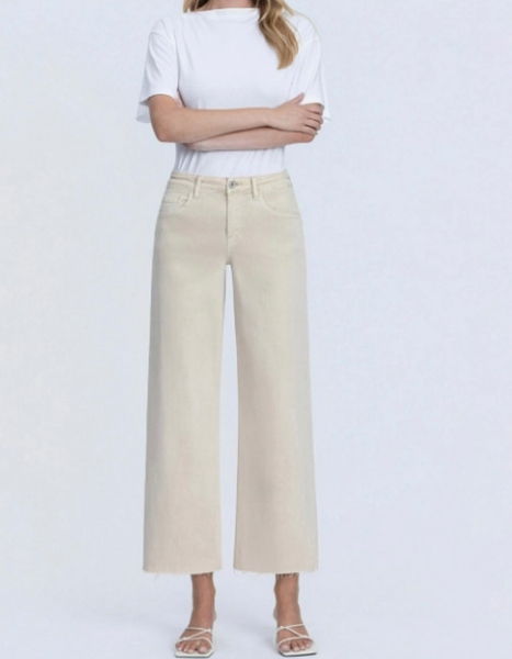 Vervet High Rise Crop Wide Leg Jeans – White Swan