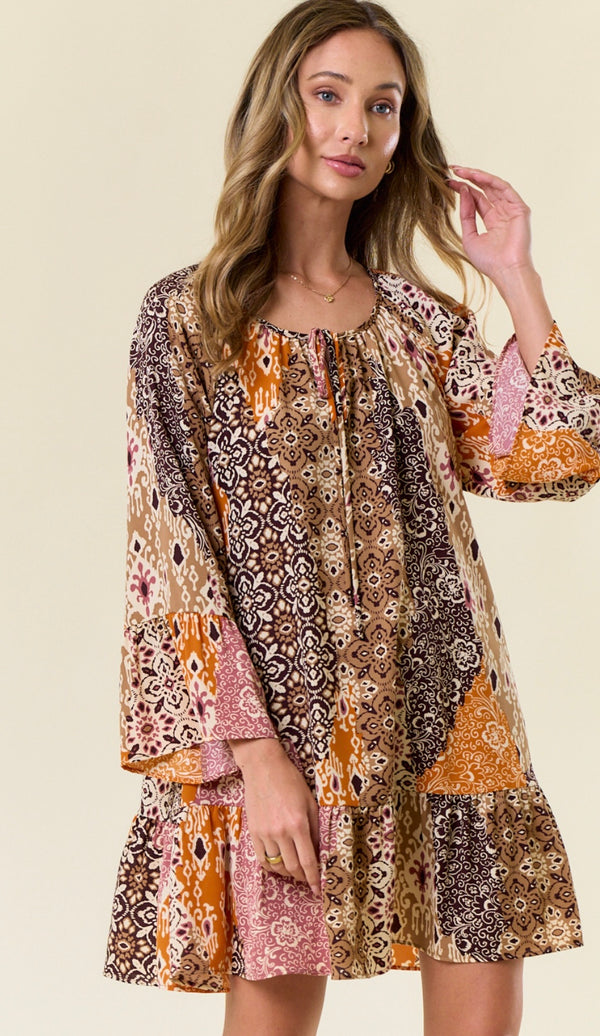 Ruffled A-line Dress from a women's fashion boutique