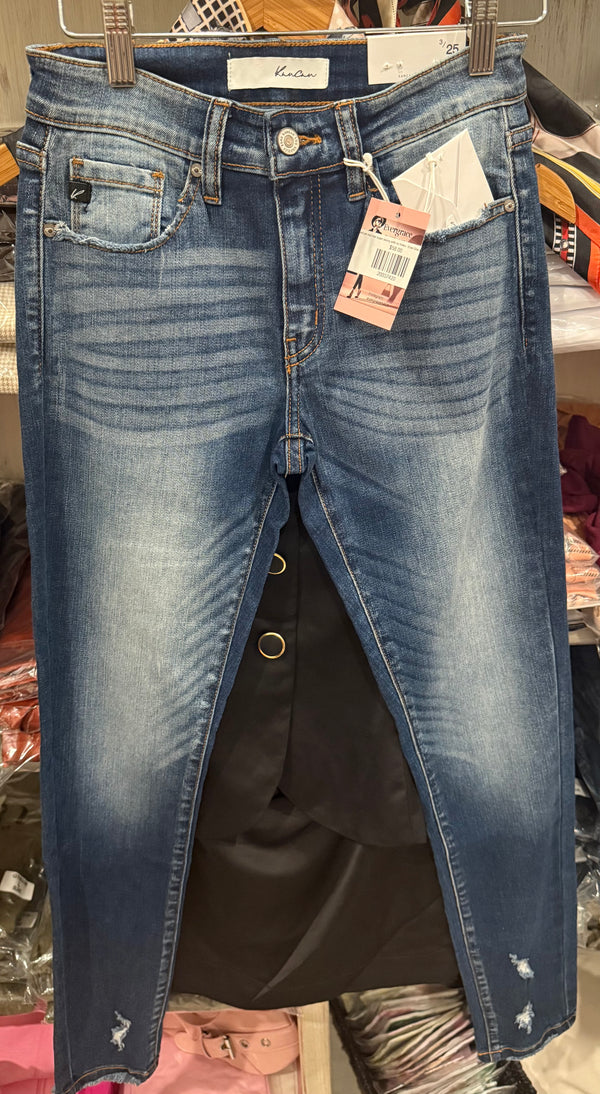 KanCan mid rise super skinny with no holes - Ever Grace by C'est La Vie'