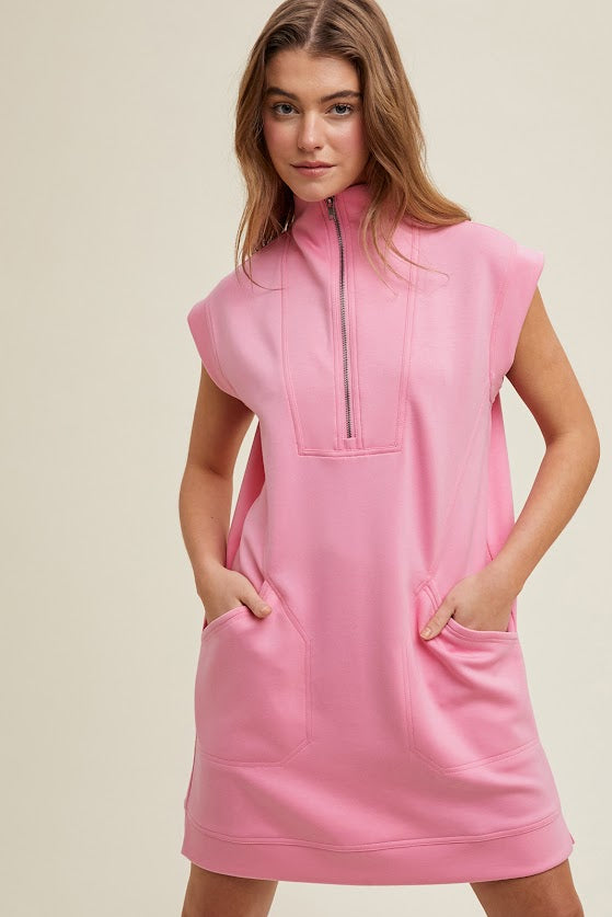 Pink Knit Dress at Evergrace by Cestlavie - women's boutique fashion