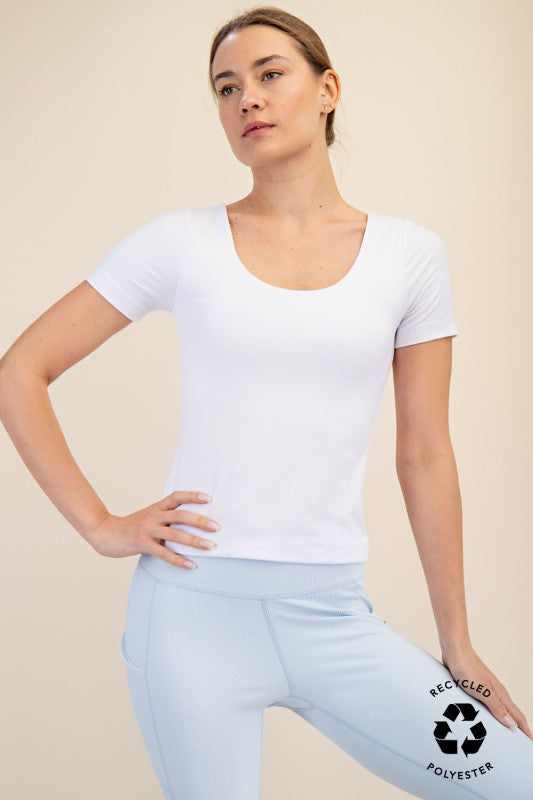 Buttery Smooth Short Sleeve Top - Evergrace by C'estlavie