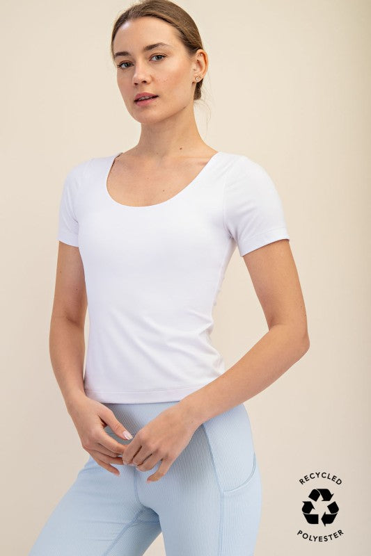 Buttery Smooth Short Sleeve Top - Evergrace by C'estlavie