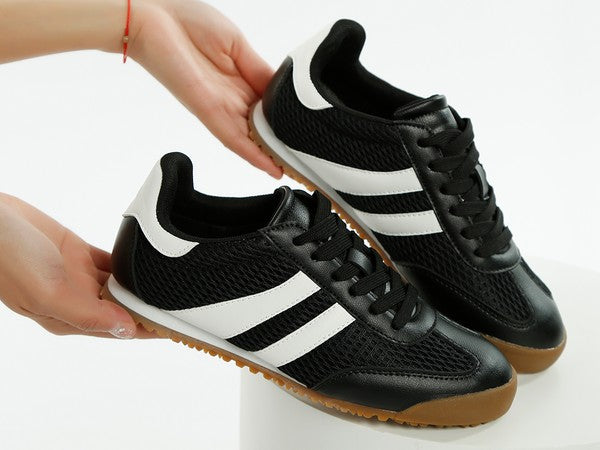 Blaster Casual Striped Lace-Up Sneakers for women’s boutique