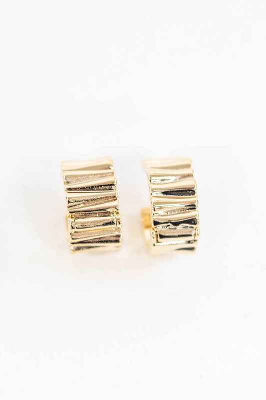 Ripple Hoop Earrings from a women's boutique in Louisiana.